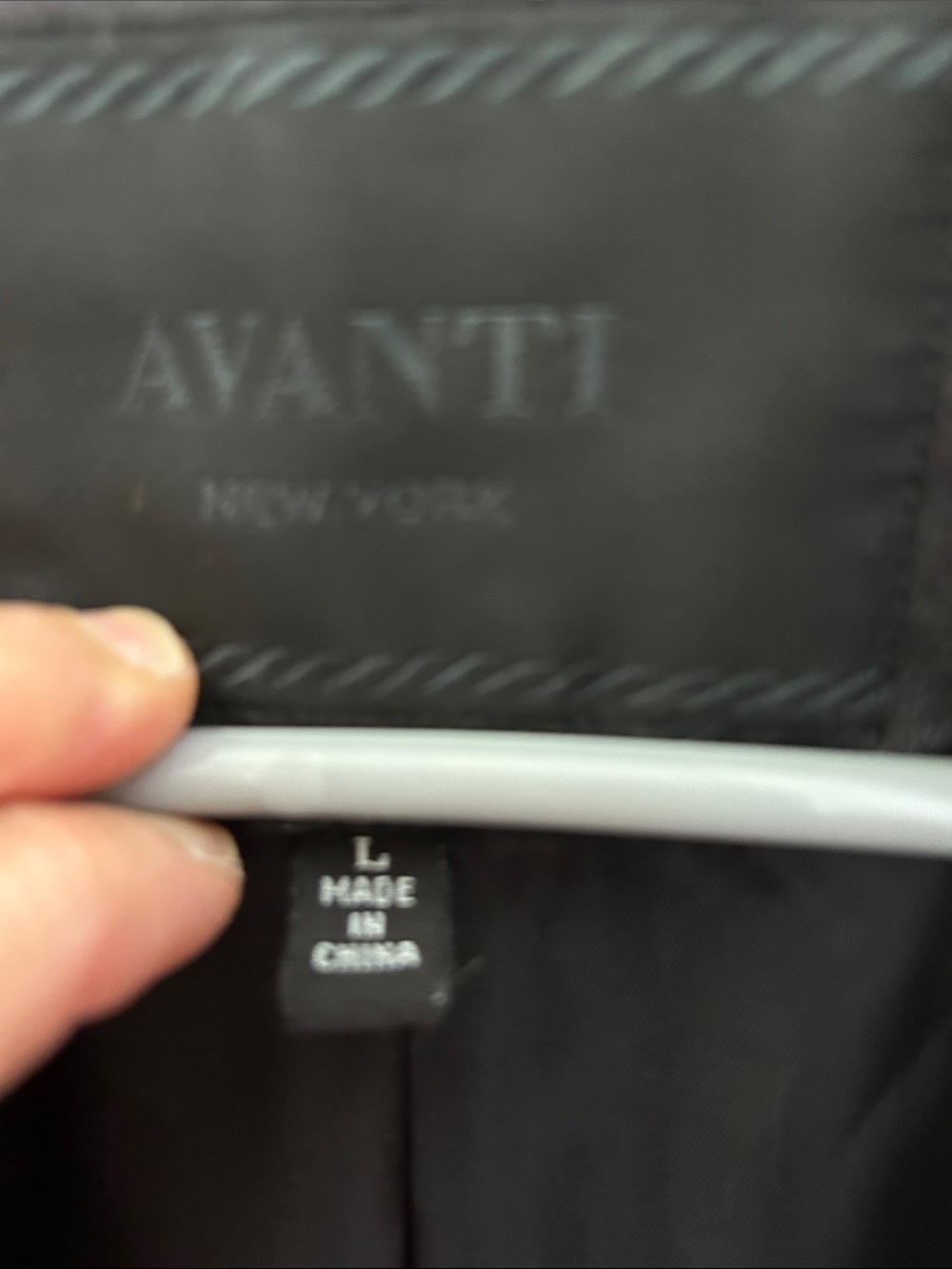 Avanti Black Leather Button-Front Women's Blazer Jacket image 3